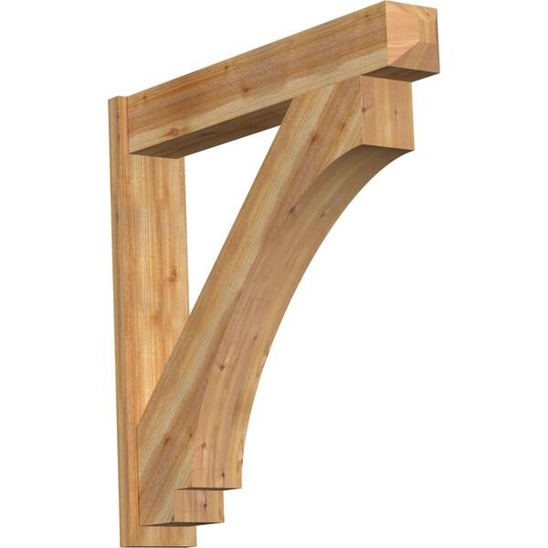 Ekena Millwork Imperial Craftsman Rough Sawn Outlooker, Western Red Cedar, 8"W x 46"D x 46"H OUT08X46X46IMP04RWR - main